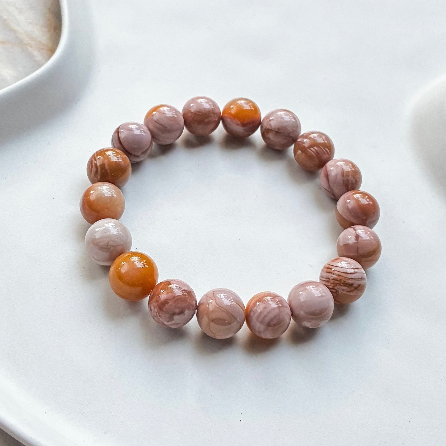 Pink Mango Alashan Agate 9mm
