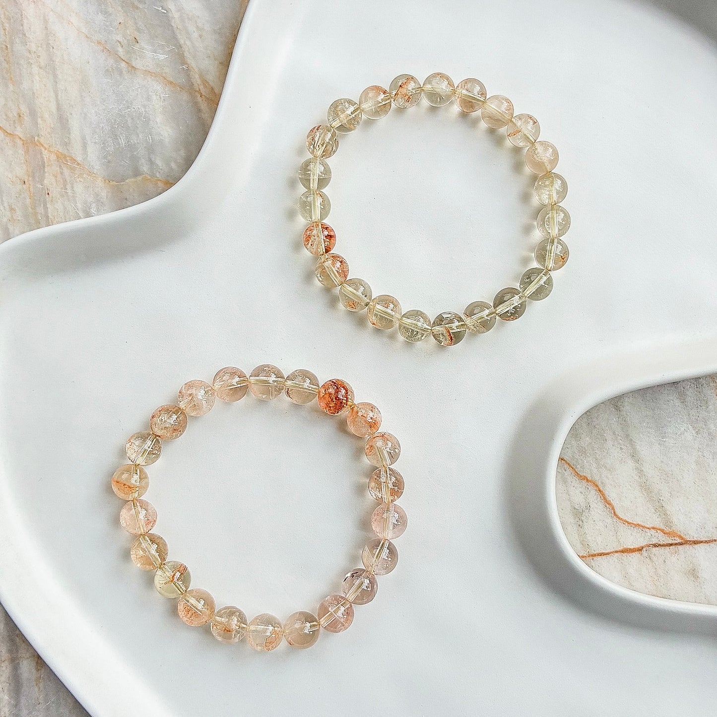 Citrine Fire Quartz Symbiosis
