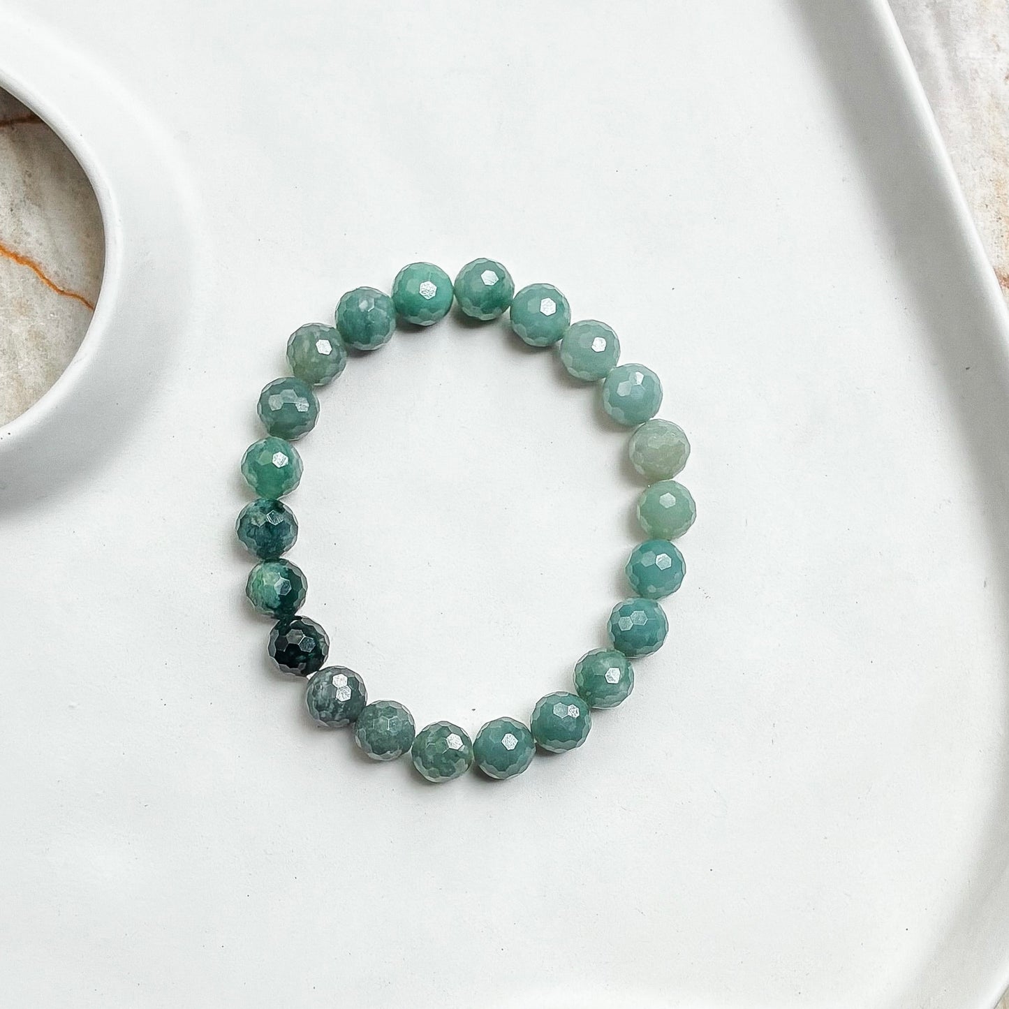 Jadeite Faceted 8mm