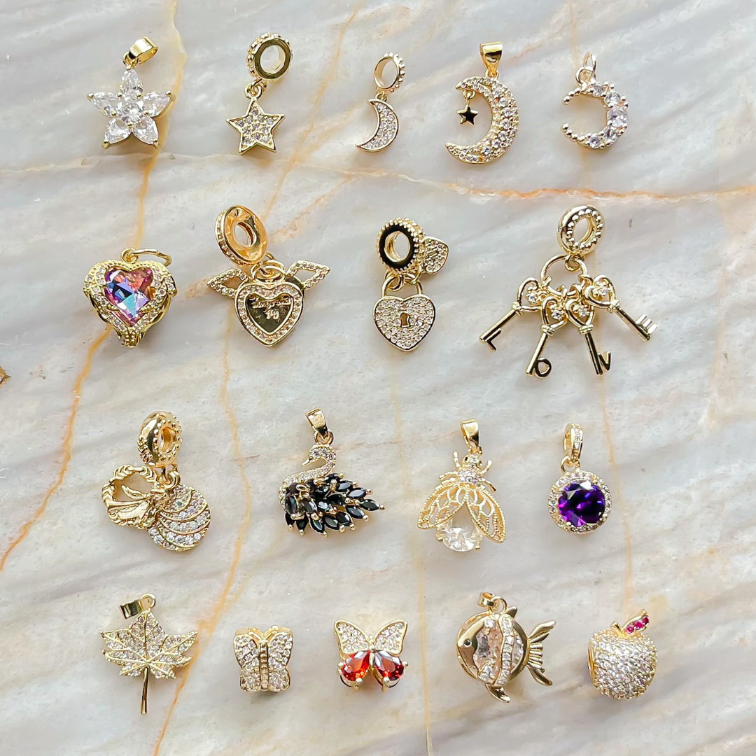 Star, Moon, Heart & Nature Charms