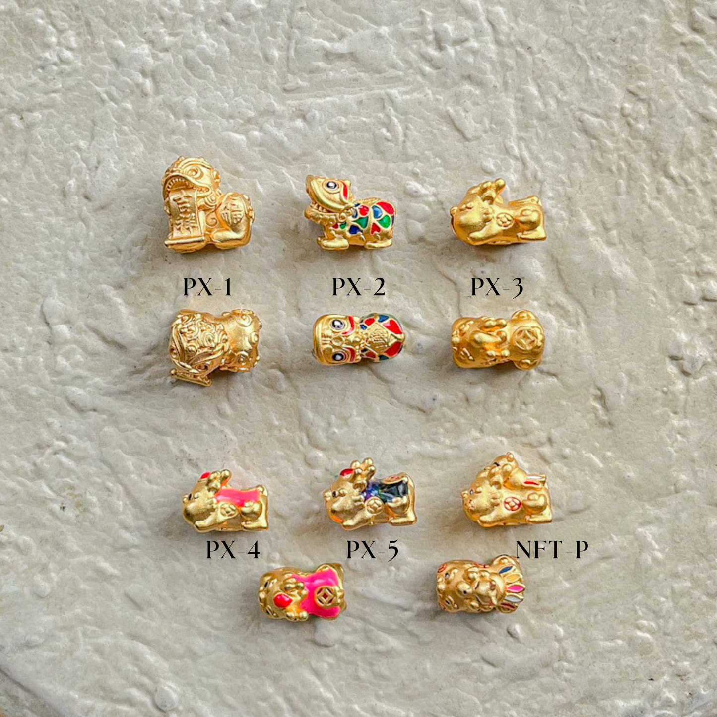 Gold Plated Pixiu Charms