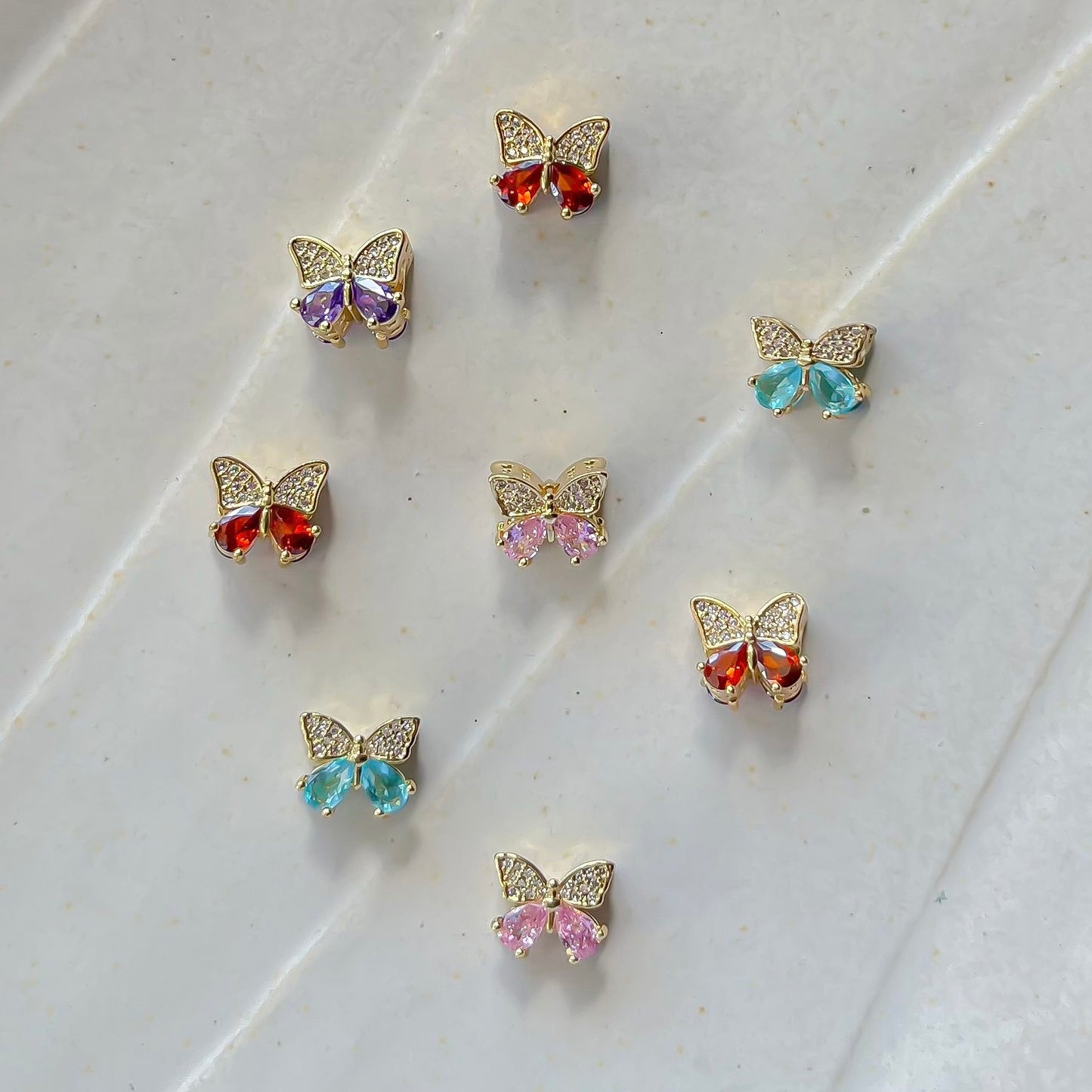 Butterfly Zircon Charms