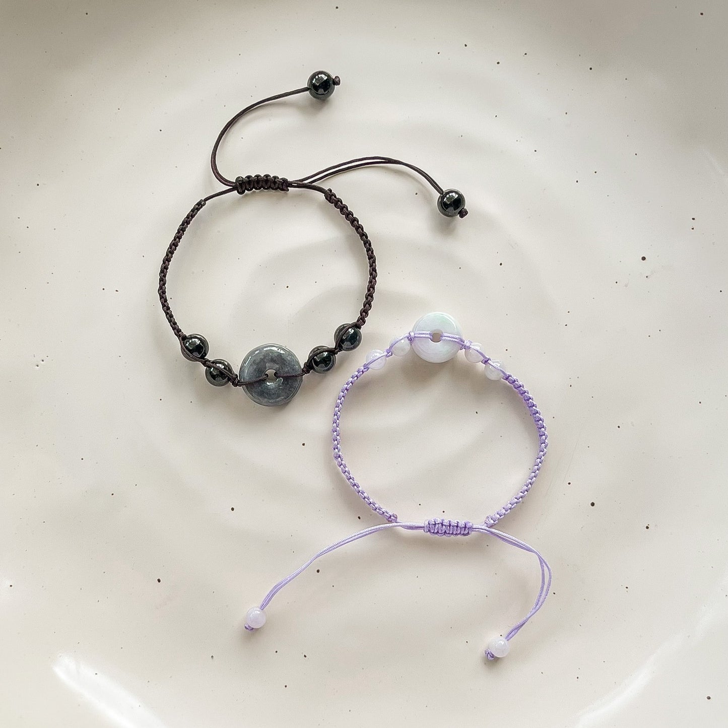 Handmade Braided Rope Jade Bracelet