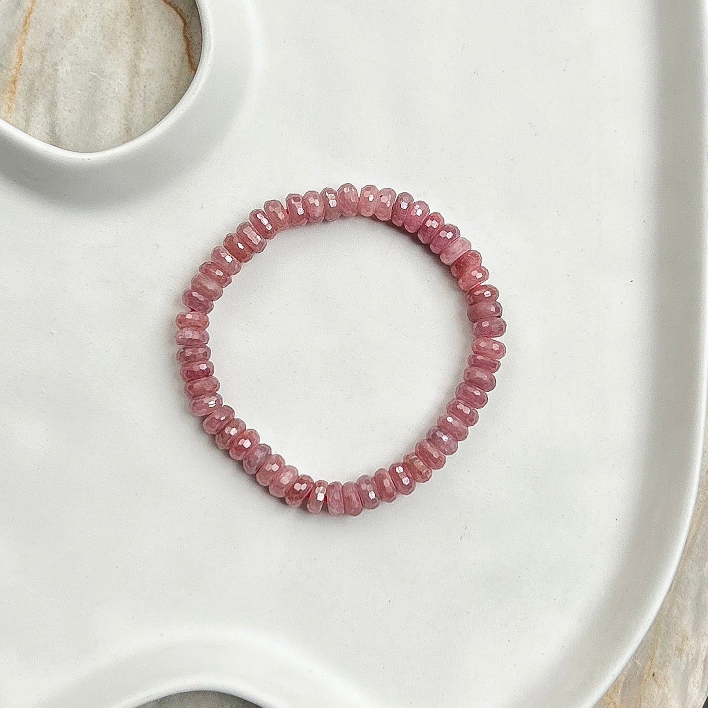 Purple Ruby Faceted Rondelle