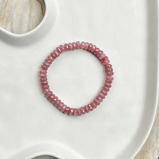 Purple Ruby Faceted Rondelle