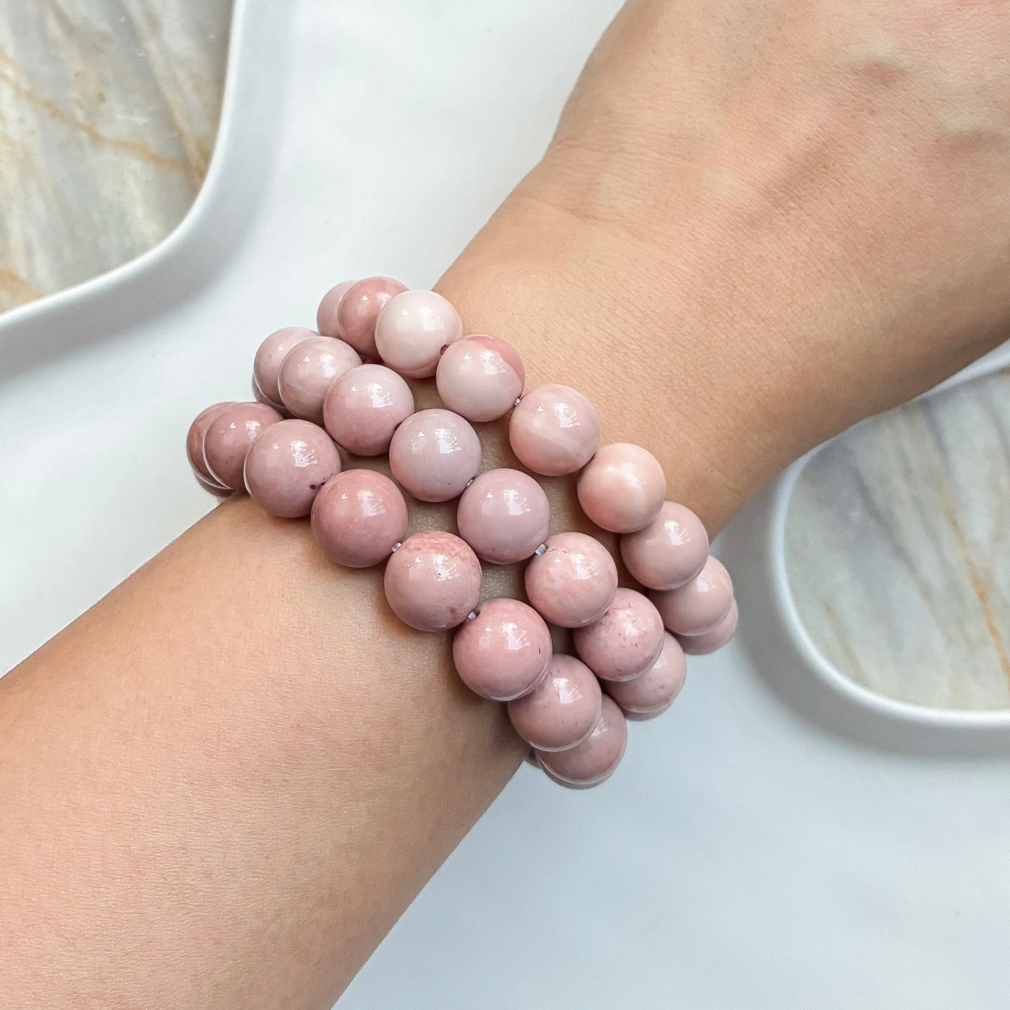 Pink Alashan Agate 11mm