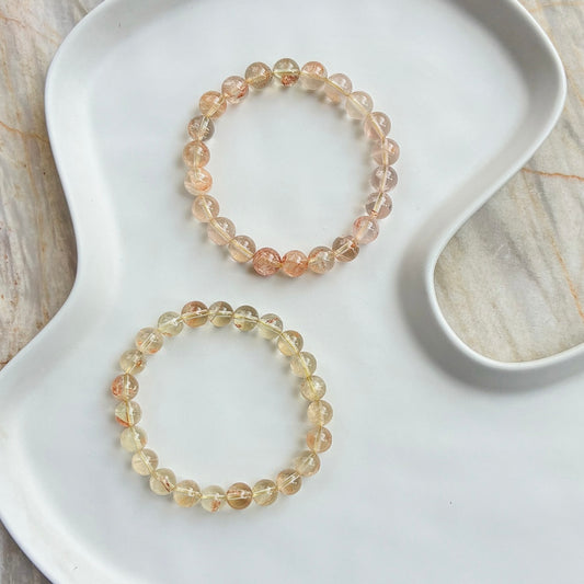 Citrine Fire Quartz Symbiosis