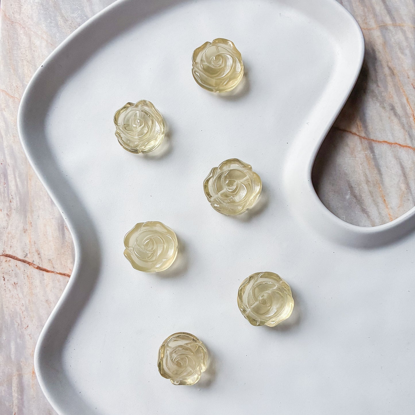 Citrine Flower Charms