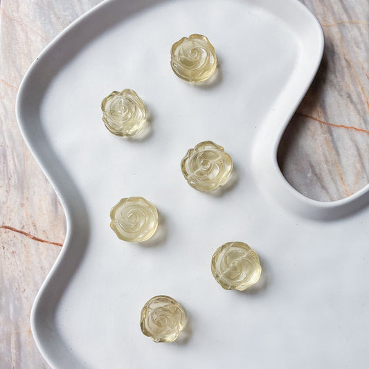 Citrine Flower Charms