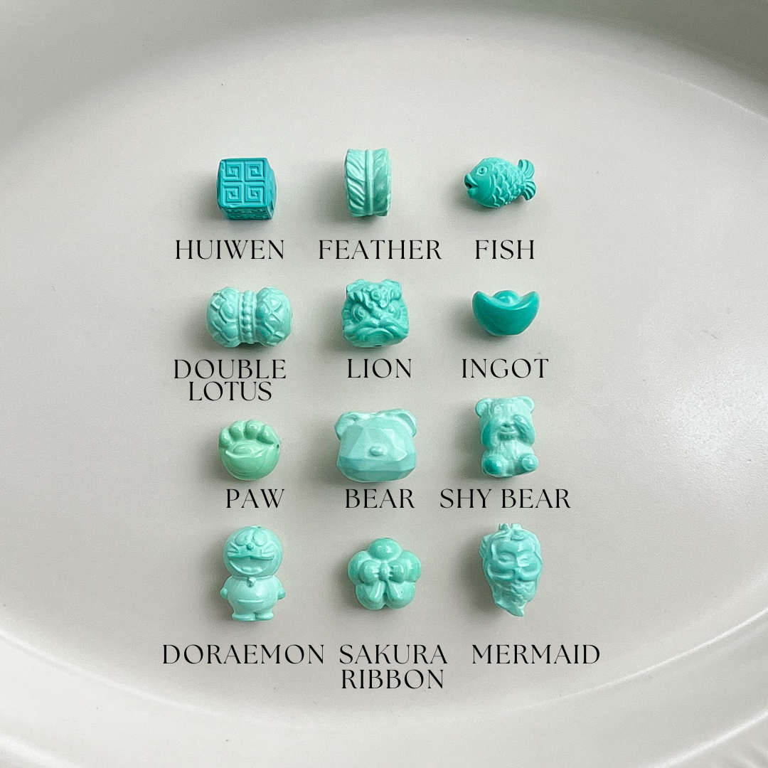Mongolian Turquoise Charms
