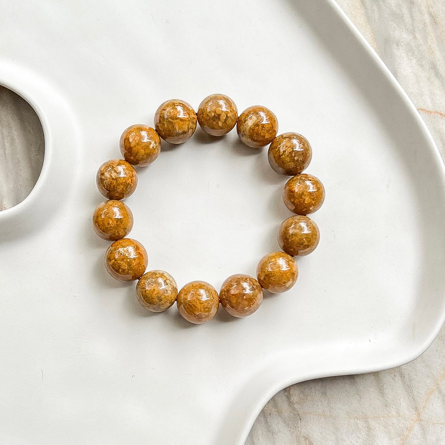 Golden Flower Agate