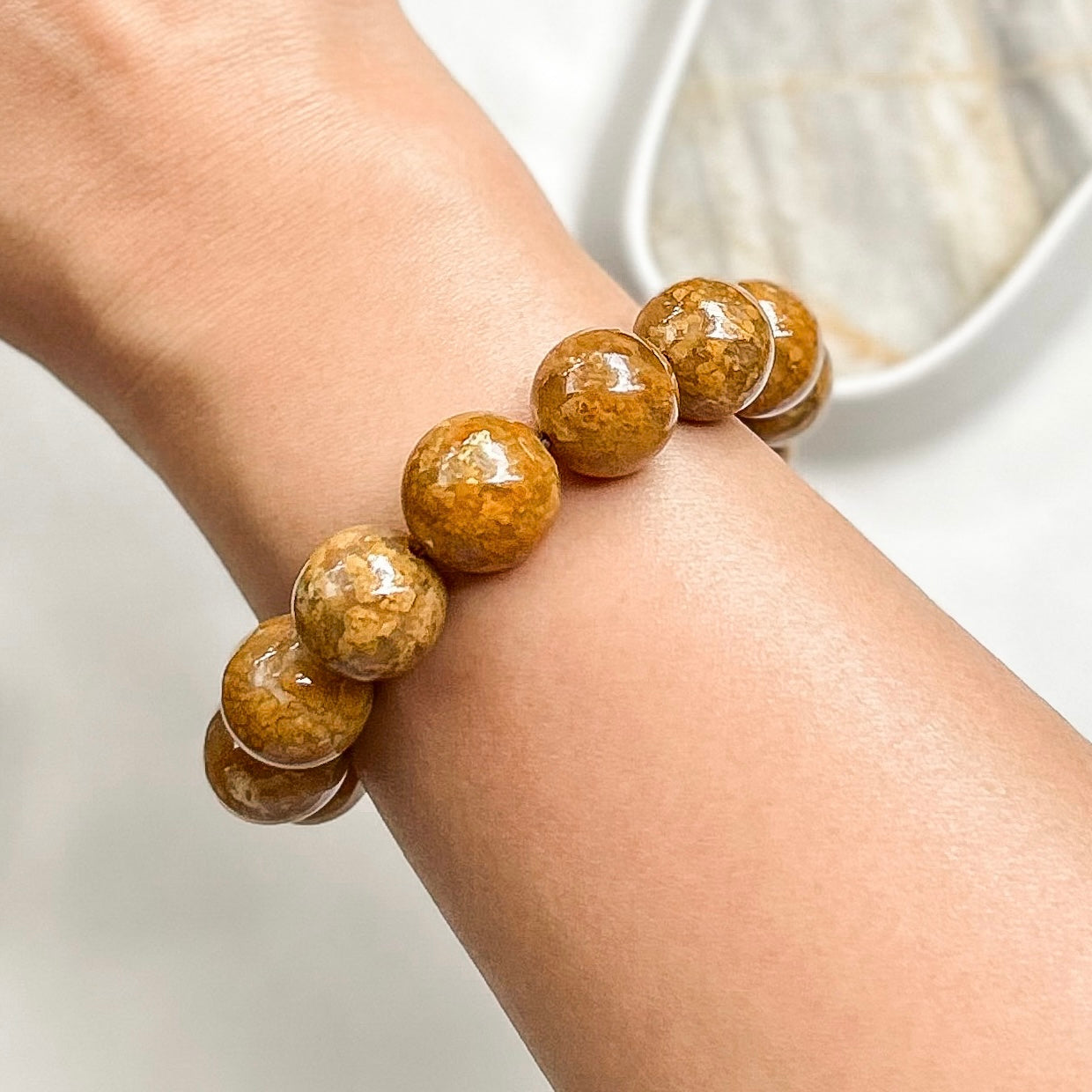 Golden Flower Agate