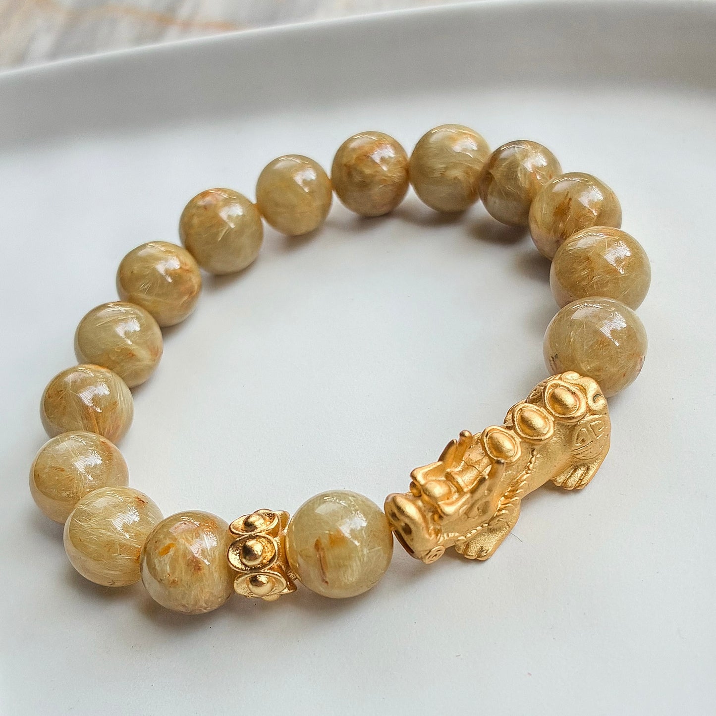 Wealth Activation Golden Rutilated Quartz