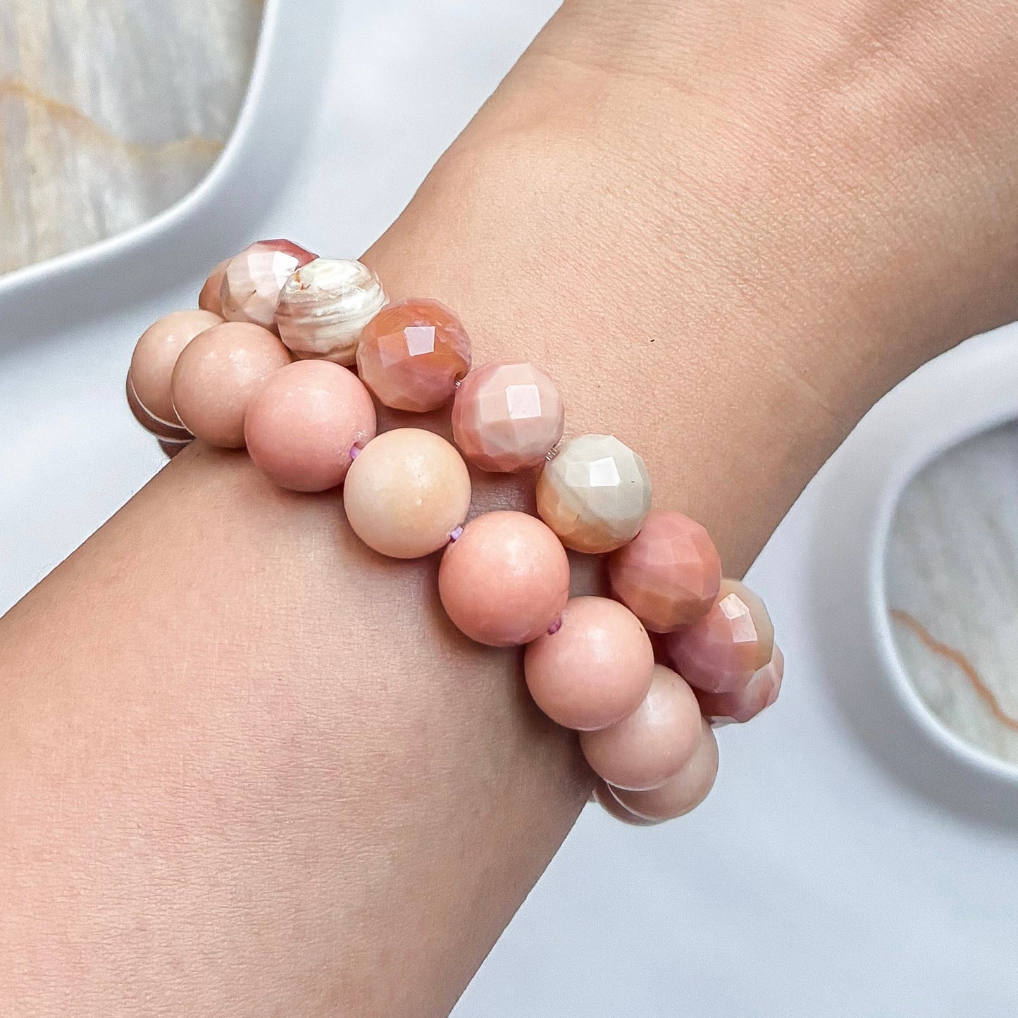 Peach Alashan Agate 11mm