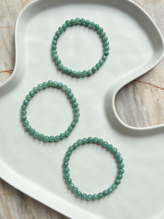 Blue Water Jadeite 6mm