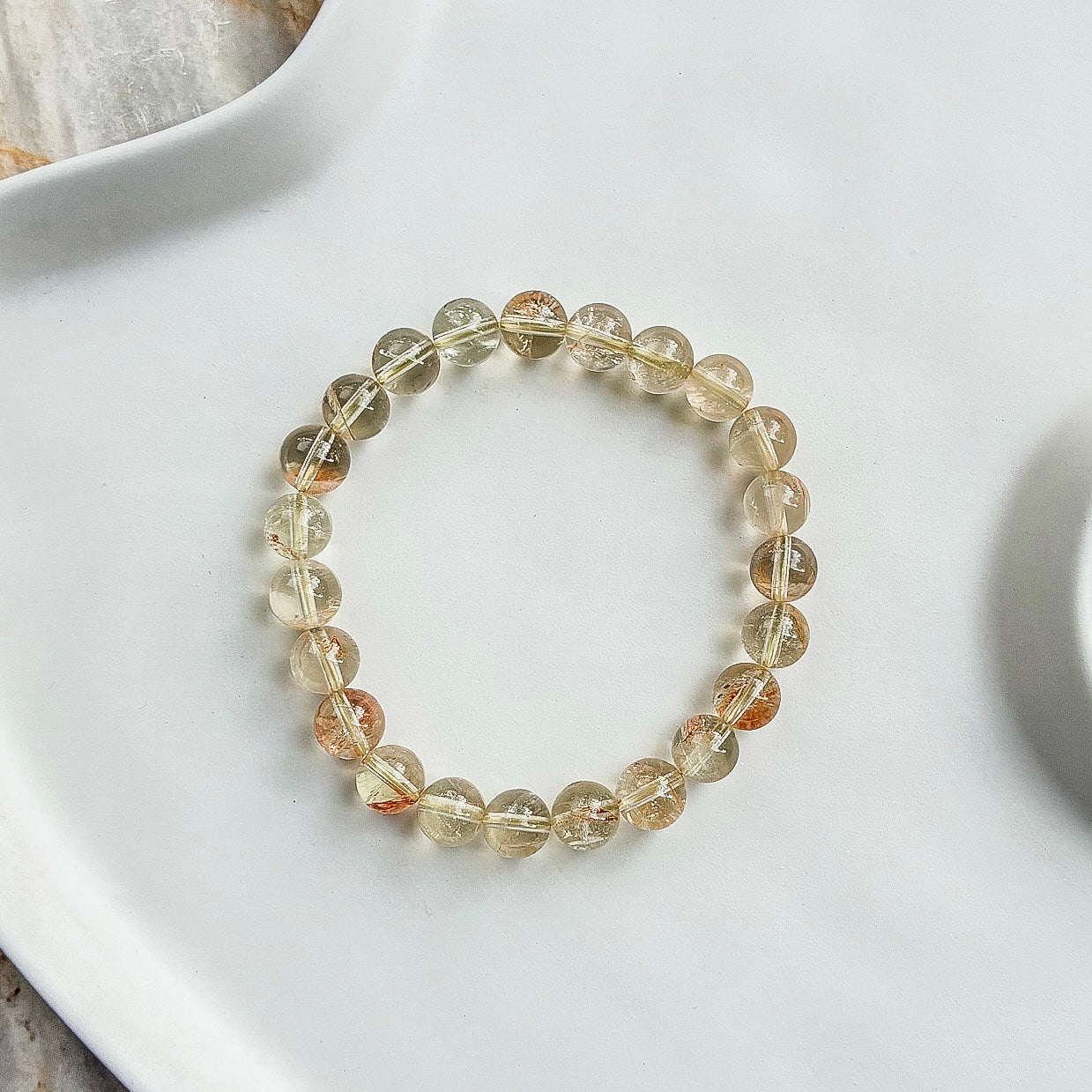Citrine Fire Quartz Symbiosis