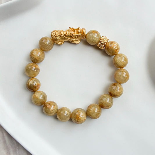 Wealth Activation Golden Rutilated Quartz