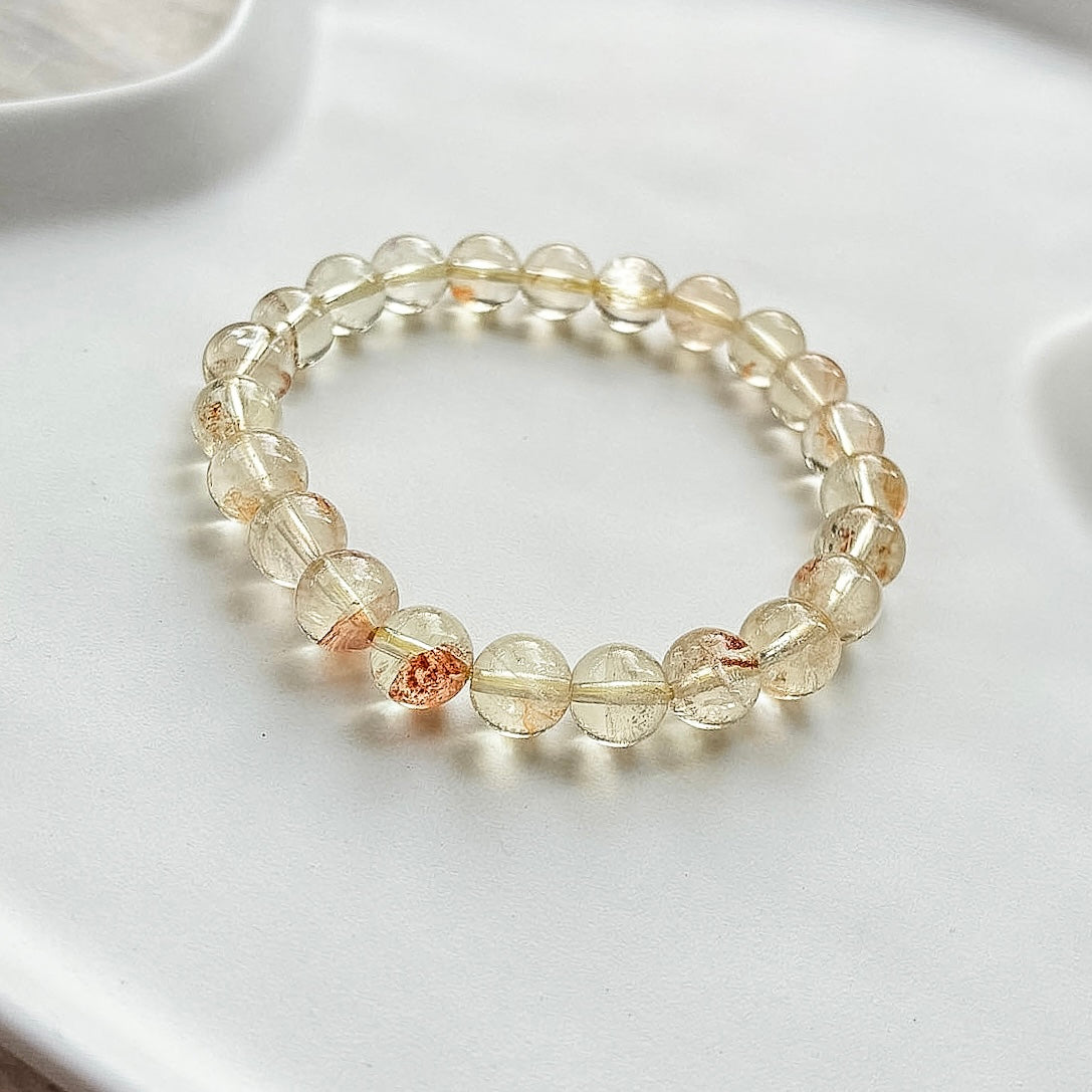 Citrine Fire Quartz Symbiosis