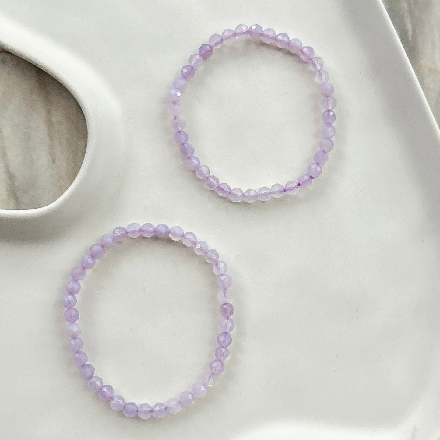 Lavender Moon Quartz Faceted 5mm