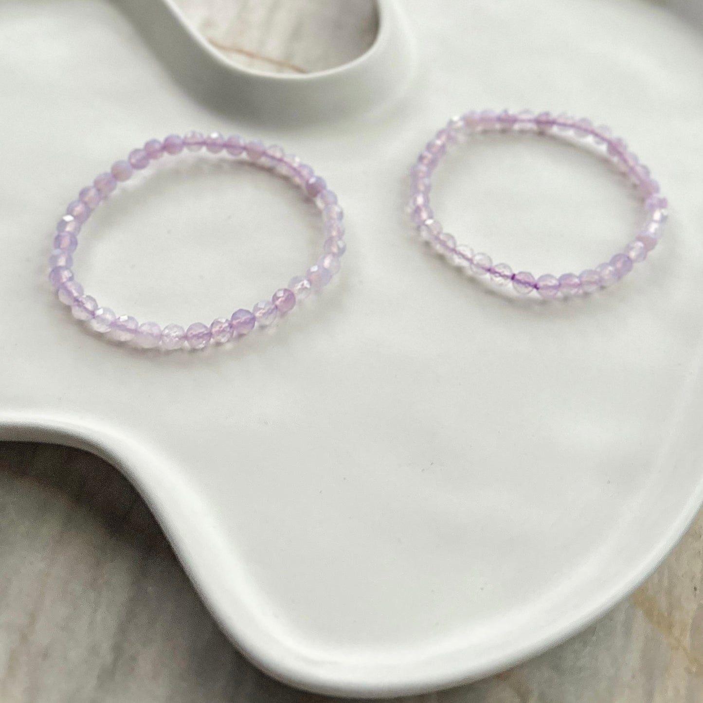 Lavender Moon Quartz Faceted 5mm