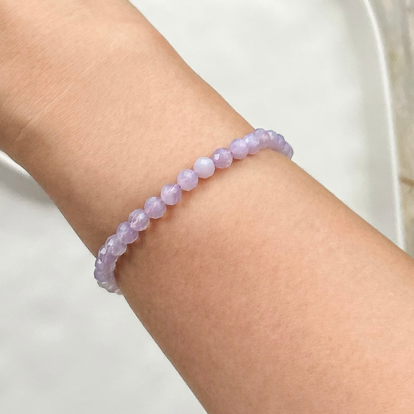 Lavender Moon Quartz Faceted 5mm