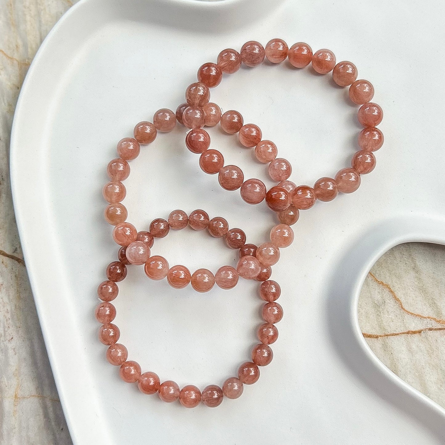 Pink Rabbit Hair Quartz 8mm