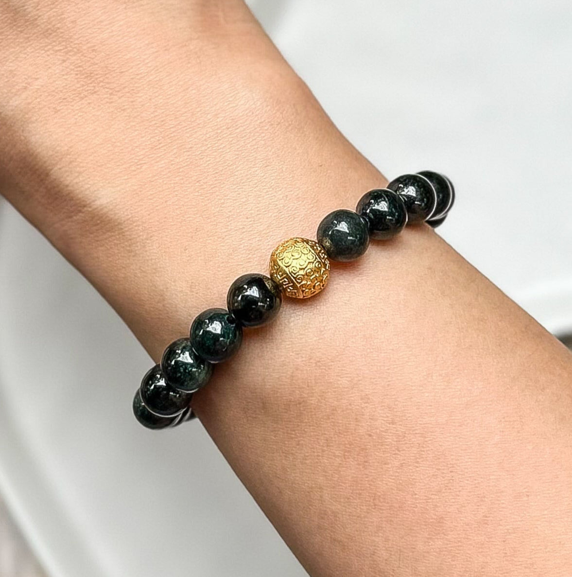 Black Jadeite (Mo Cui) with Charm