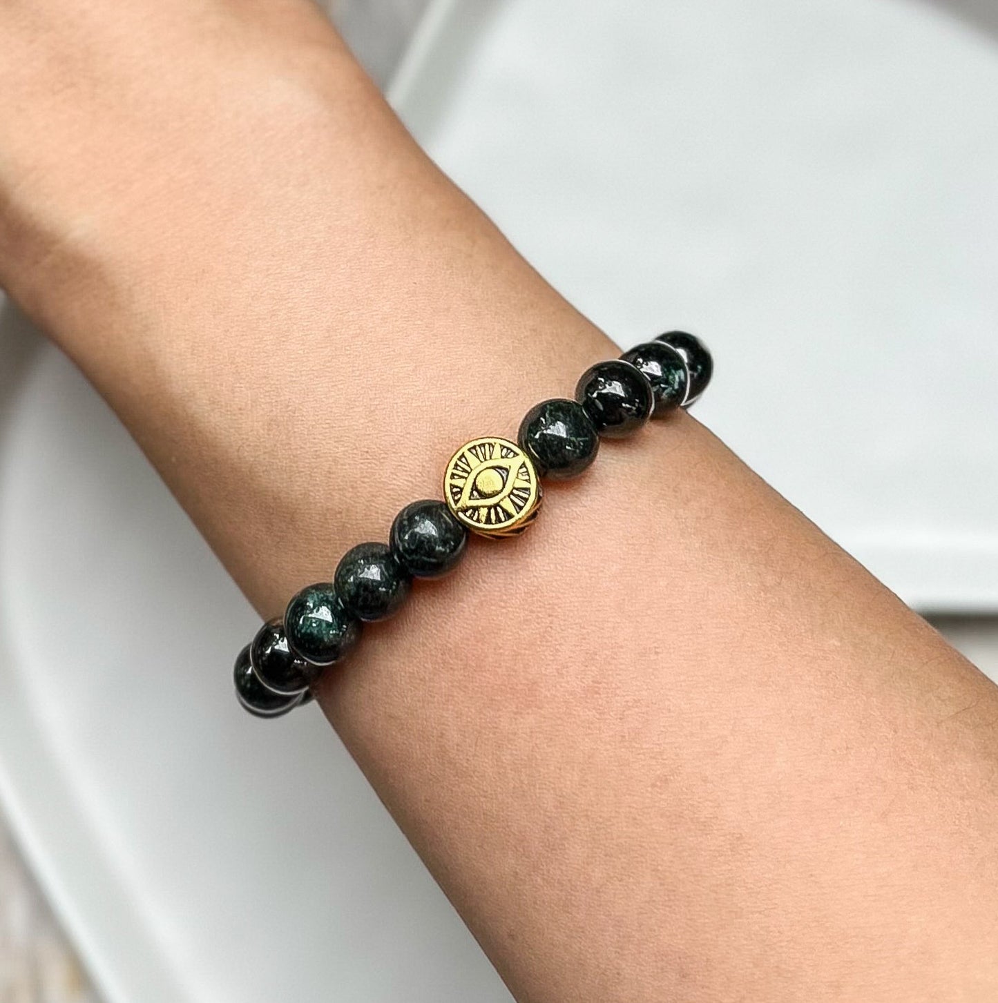 Black Jadeite (Mo Cui) with Charm