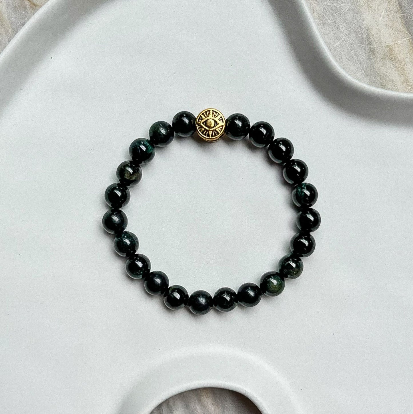 Black Jadeite (Mo Cui) with Charm