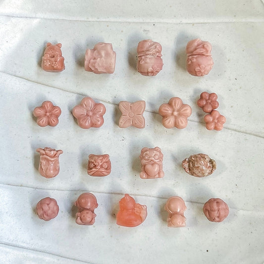 Alashan Agate Pink Charms - Petite Fête Sale