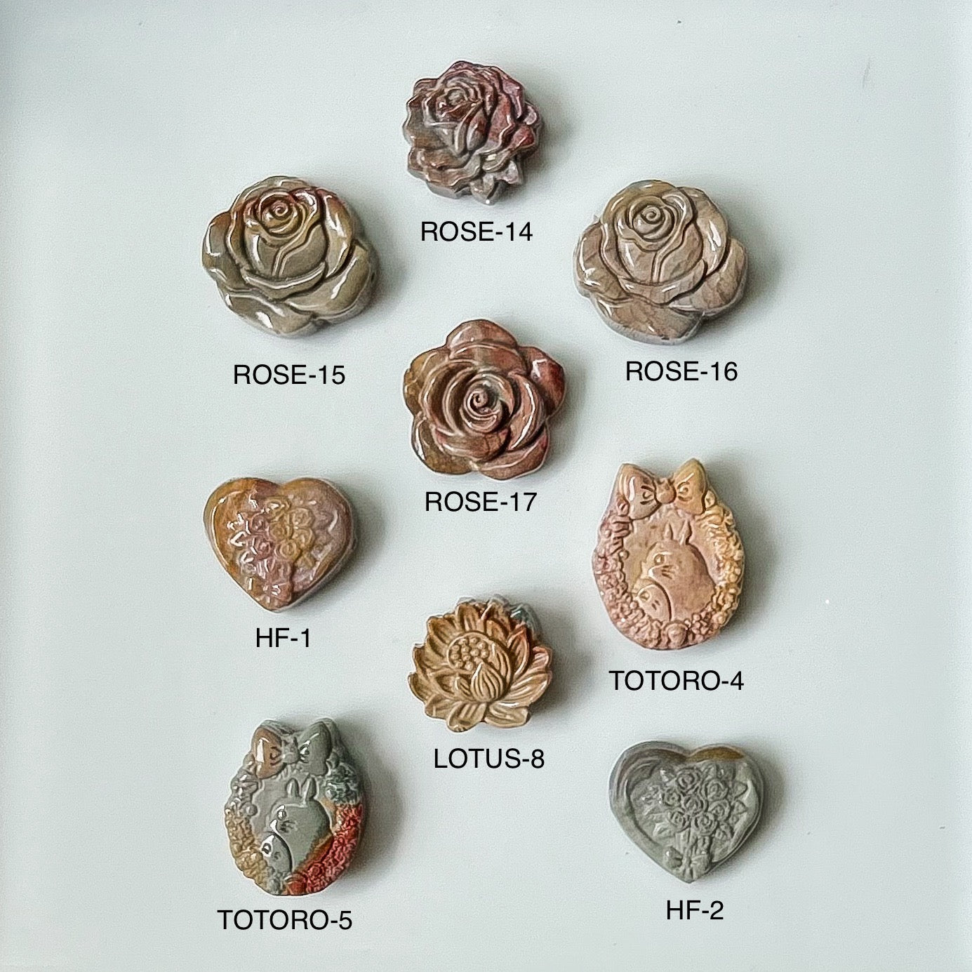Alashan Agate Statement Charms (Set 6)