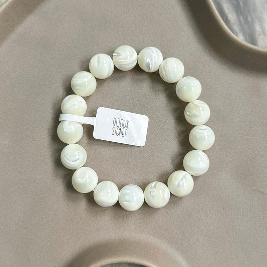 Silver Silk Tridacna 11mm