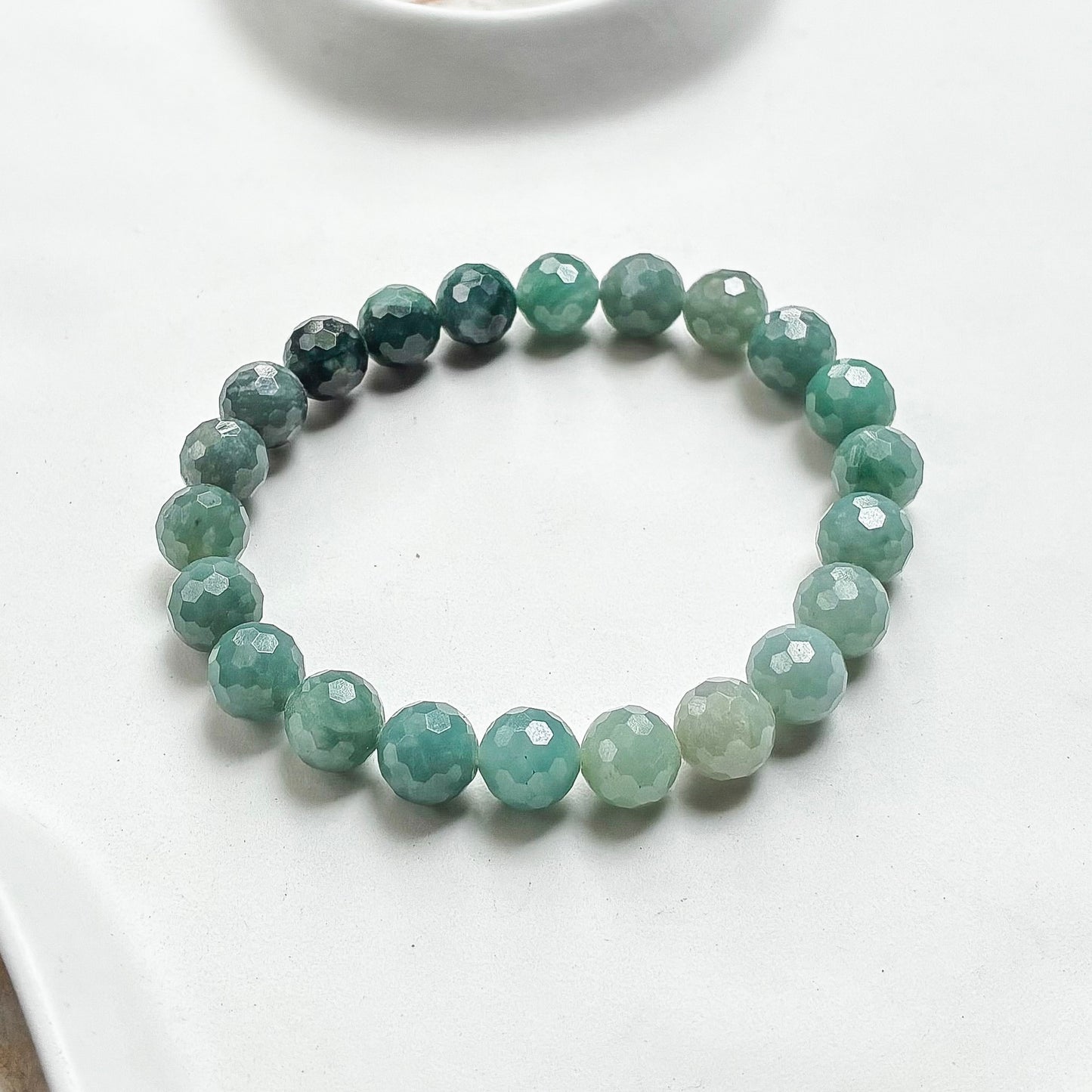 Jadeite Faceted 8mm