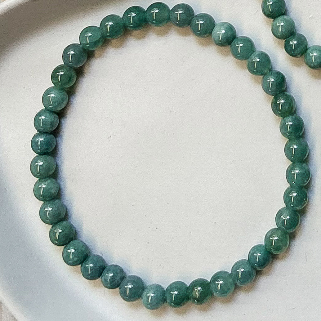 Blue Water Jadeite 6mm