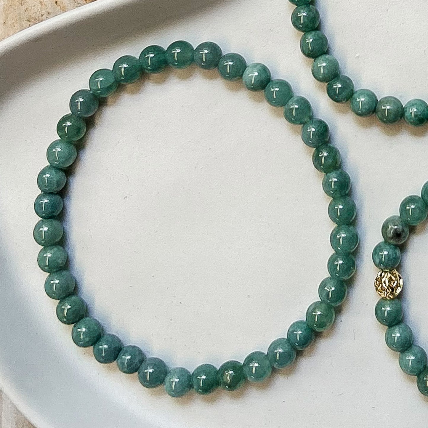 Blue Water Jadeite 6mm