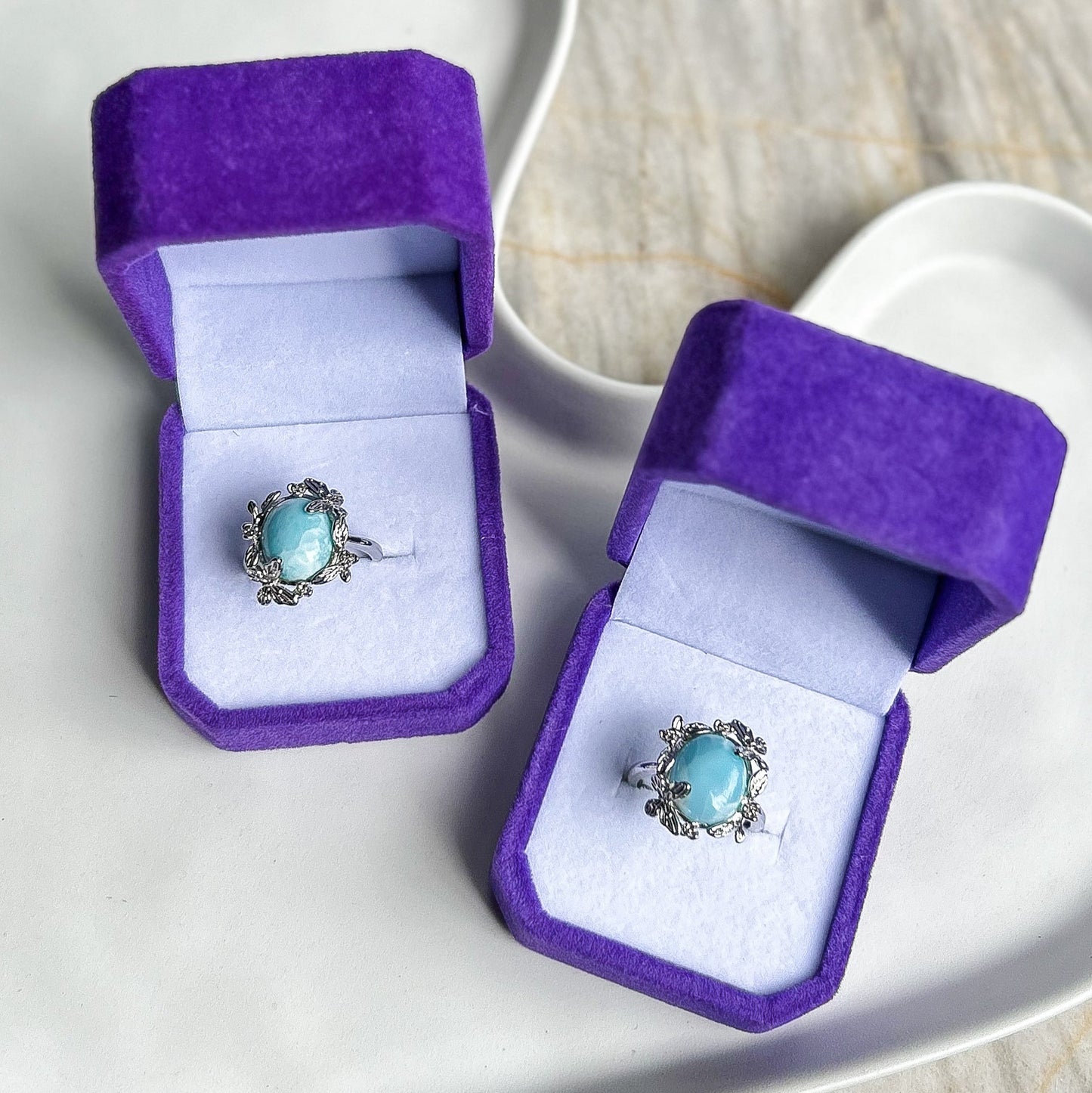 Larimar Statement Ring