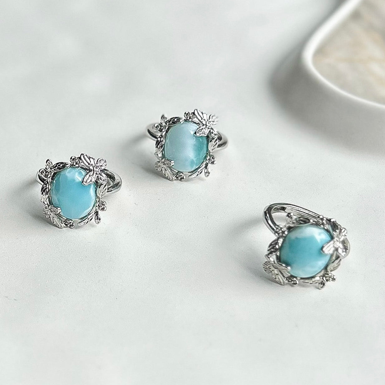 Larimar Statement Ring
