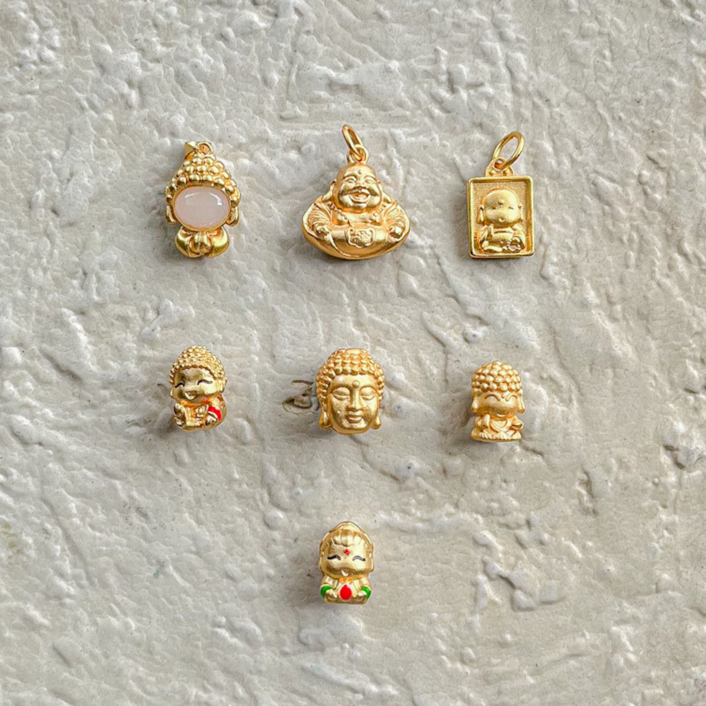 Gold Plated Buddha Charms