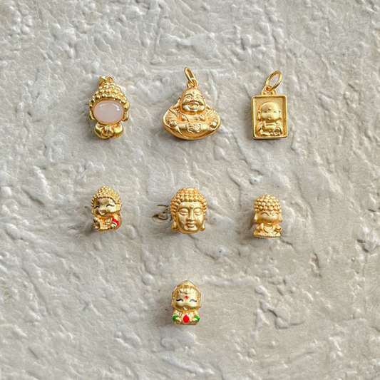 Gold Plated Buddha Charms