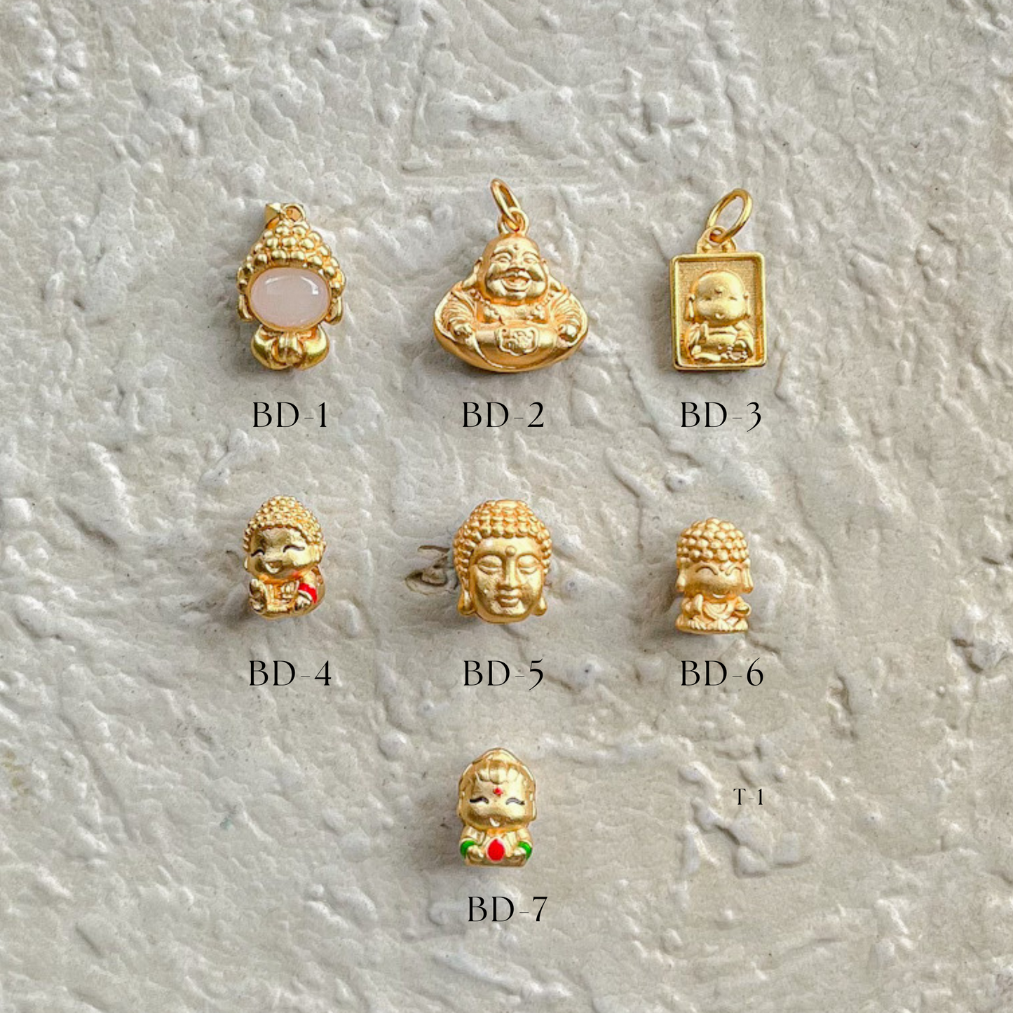 Gold Plated Buddha Charms
