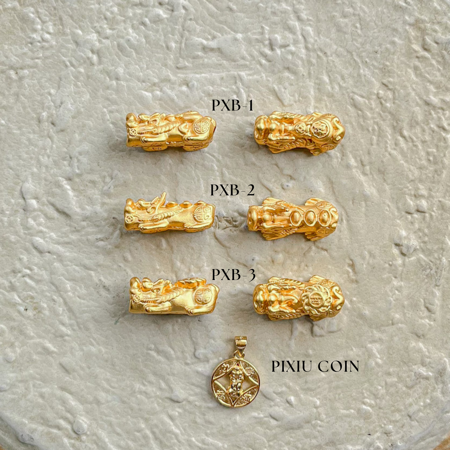 Gold Plated Pixiu Charms