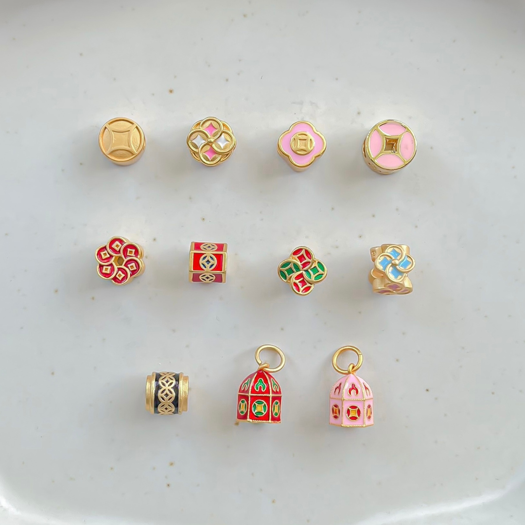 Gold Plated Wealth Charms - Coins