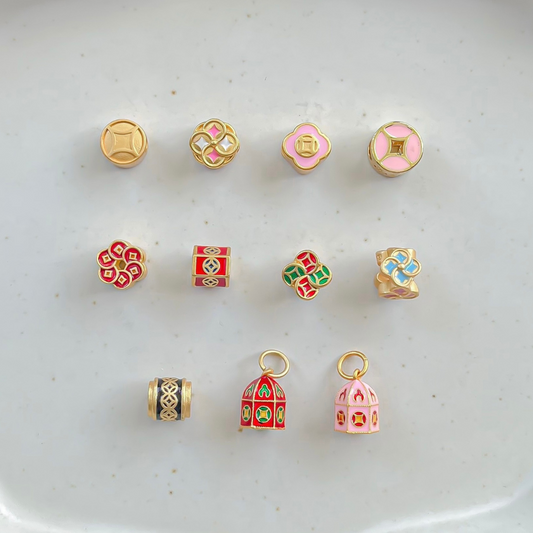 Gold Plated Wealth Charms - Coins