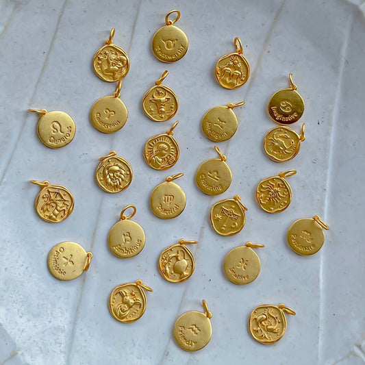 Gold Plated Charms - Zodiac Constellations
