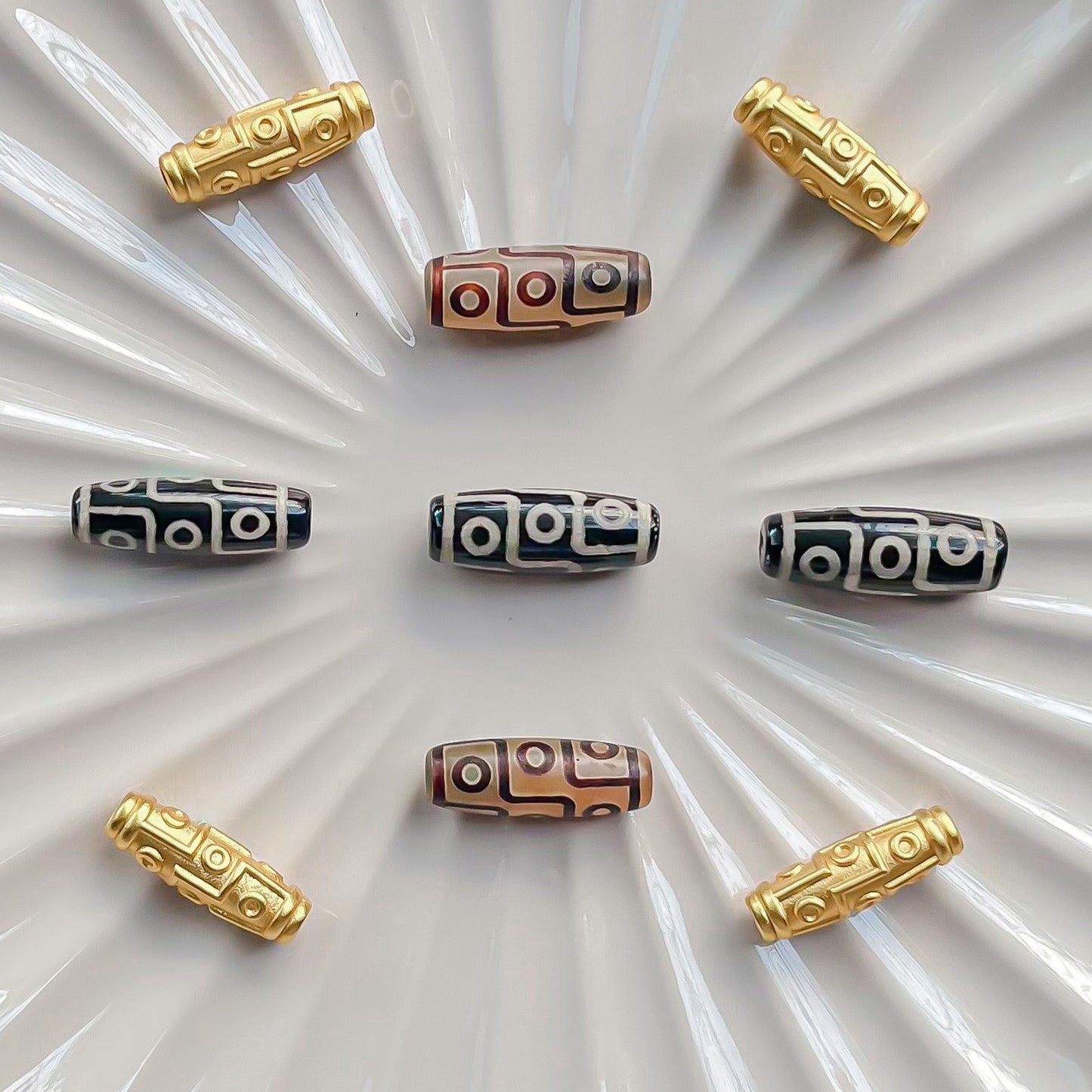 Nine-Eye Dzi Charms